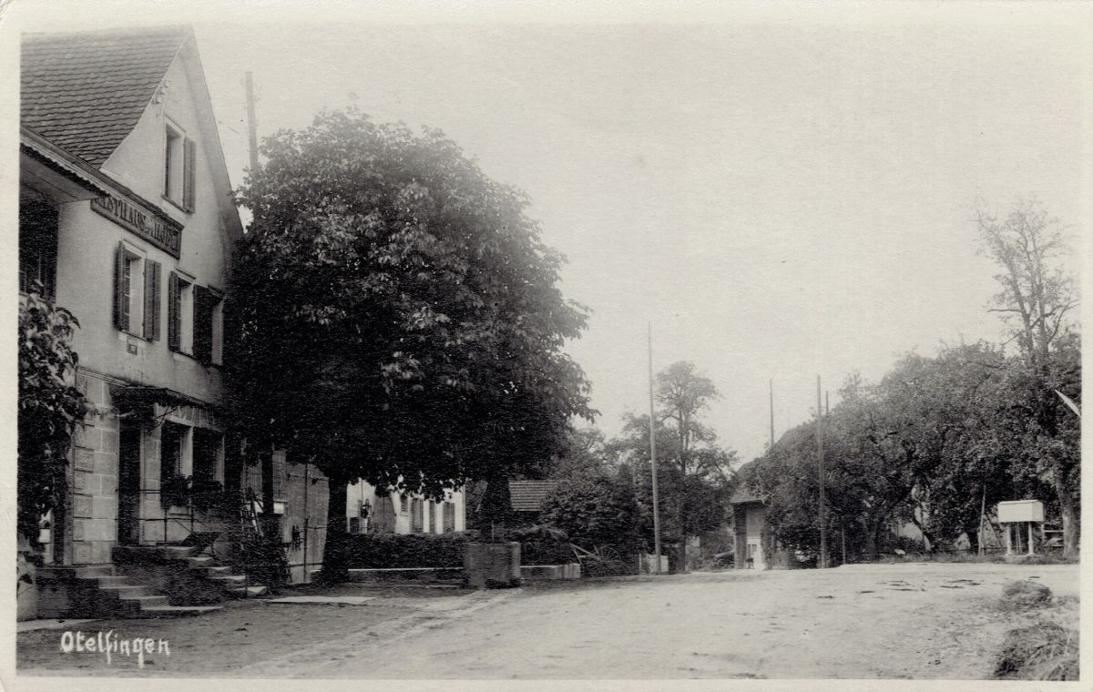 Ansichtskarte von Otelfingen: Landstrasse 26 | um 1925